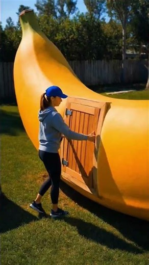 I truned a giant banana into a luxurious living room.