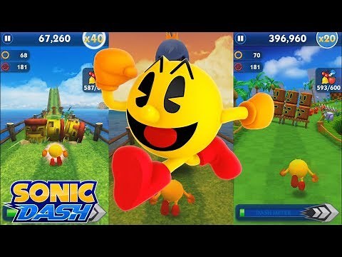 Sonic Dash (iOS) - Pac-Man Gameplay