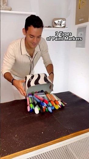 Let’s Test 3 Types of Paint Markers! 😏✨💗 So Satisfying to Use! 😌 #art #tips #artsupplies