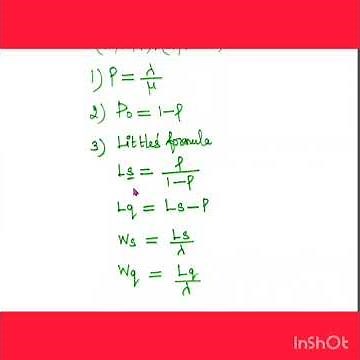 Single server #infinite Capacity # Queueing Theory #Formula#
