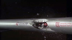 Watch the terrifying thing that happens when a small drone strikes an airplane wing