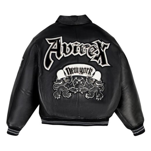 Avirex Bomber Jacket Men Leather Varsity Jacket Quilted Letterman Baseball Jacket Spring Wear - Etsy