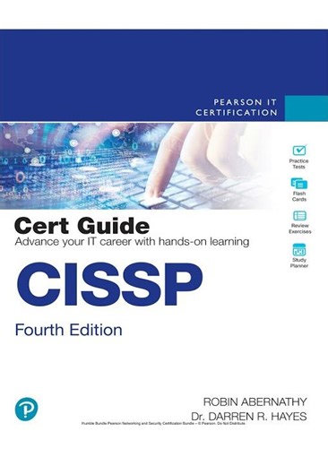 Cissp Cert Guide Fourth Edition By Robin Abernathy And Darren R Hayes Complete TEST BANK