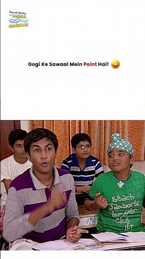 Gogi Ke Sawaal Mein Point Hai! #tmkoc #funny #jethalal #daya #shortsfeed