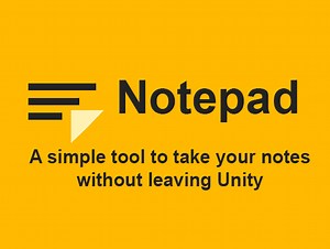 [NOTEPAD]: A SIMPLE TOOL to take your NOTES without leaving UNITY by Sergio Verde