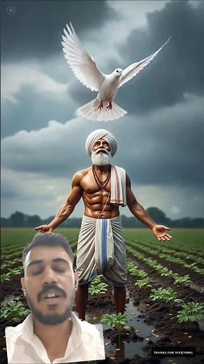 Farmer and pigeon 😭 #ai​ #farmer​ #pigeon​ #shorts​