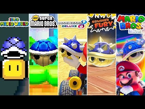 Evolution of Blue Shell in Mario Games & Movies [1990-2023] (HD)