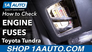 How to Check Fuses 2000-06 Toyota Tundra