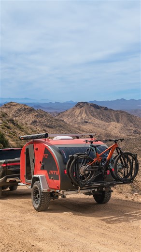 The brand new TOPO2 MTB from Escapod Trailers is the world’s first mountain bike specific trailer! Purpose built and loaded with features, it includes our new Piston ION e-bike rack to ensure your bikes arrive safely at your destination. Check it out in person at Sea Otter Classic today & tomorrow, booths A77 & S9! | Küat Racks