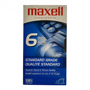 Maxell Videocassette T-120/246m Standard Grade Video Tapes 6 Hours