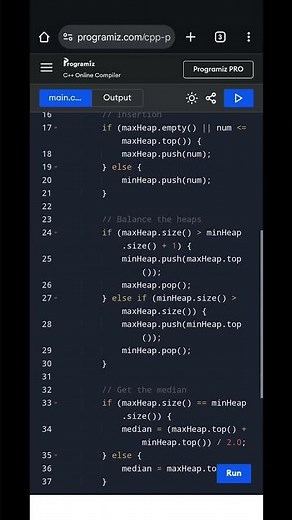 Find Median from Data Stream | Real-Time Median Using Heaps | C++ Code