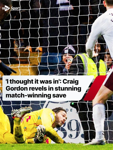 Craig Gordon's Stunning Stoppage-Time Save Against Dundee