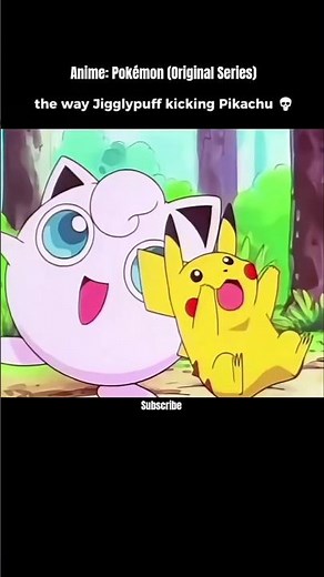 Jigglypuff Kicking Pikachu 💀 #Pokémon #ashketchum #pikachu #demonslayer #brock #anime #teamrocket