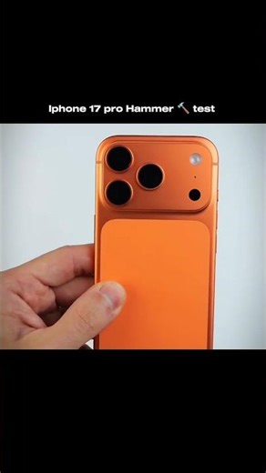 Iphone 17 pro Hammer 🔨 test 🤯 #iphone17 #iphone17pro #durabilitytest #hammertest #iphonevsandroid