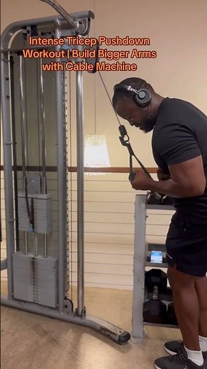 Intense Tricep Pushdown Workout | Build Bigger Arms with Cable Machine