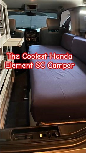 The Coolest Honda Element SC Camper #hondacars #camper #travel #lifestyle