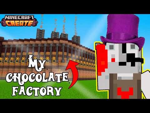 Minecraft Create Mod FUNCIONAL Chocolate Factory! | Chocolate Farm Guide