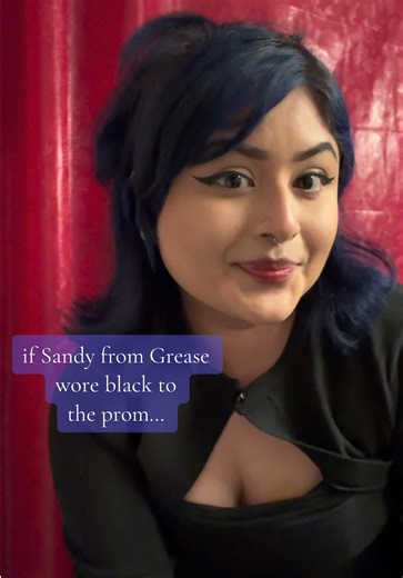 if Sandy wore black to the prom 🖤❤️‍🔥 #vixenbymichelinepitt #grease #sandy #hopelesslydevoted2u #bandagecorsetswingdress this dress has pockets 🥹 this was supposed to be the dress for my holiday party at work — guess I’ll have to break it in for new years 🥃 (fun fact: i was named after Sandy from grease / the daughter of my parents first boss, cause to my mom it was a unique name)