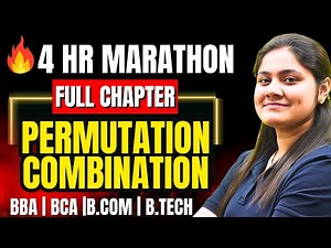 Permutation and Combination Complete Chapter🔥|BBA|BCA|B.COM|B.TECH|Maths|Dream Maths