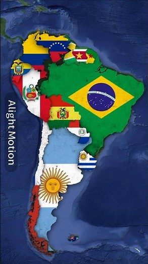 All countries in South America #geographythroughmaps #facts #lyrics #america #map #mapping #maps #uk
