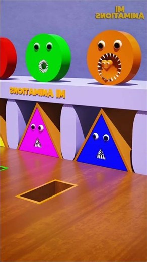 Feeding the Hungry Shapes! 😱 #shorts