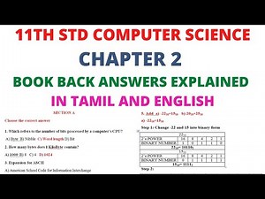11TH STD COMPUTER SCIENCE CHAPTER 2 TN SAMACHEER KALVI |11TH COMPUTER SCIENCE CHAPTER 2 FULL ANSWERS