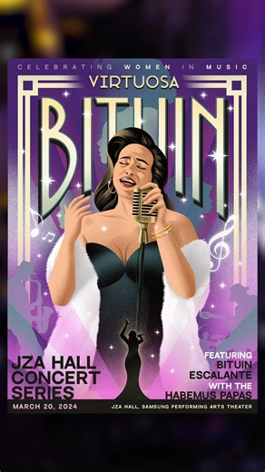 State of the Arts played a fun game of "Bituin Birits" where Bituin Escalante gamely gave her own take to some of the most popular tunes of today. Here is the Stellar Diva's take on the Filipina Divah, Marina Summers’ top trending single "AMAFILIPINA". Catch the full episode at the State of the Arts - A Podcast official channel: https://youtu.be/IzXH7D4S15w?feature=shared Watch Bituin live as she gives tribute to women in music on March 20 at the JZA Hall, Samsung Performing Arts Theater, Circui