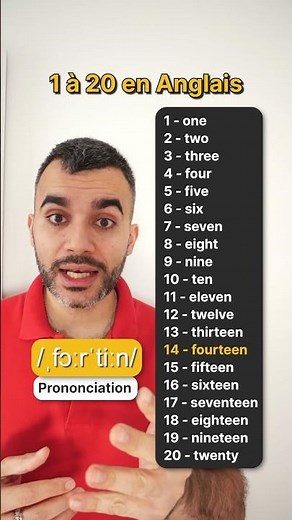 1 to 20 in English - Pronunciation
