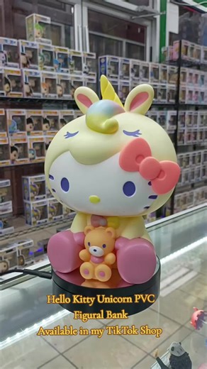 #HelloKitty Unicorn PVC Figural Bank. Available in my #tiktokshop #sanrio #animemerch #collectables