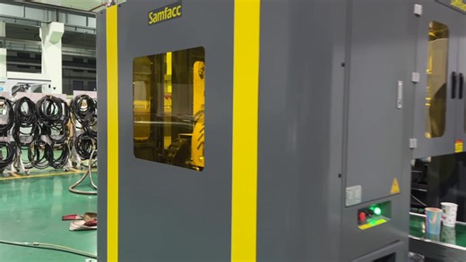 Samfacc high speed IML robot test running in Yizumi.Ready for shipment. www.samfacc.com summer@samfacc.com 86 13415564994 #Samfacc #Samfaccrobot #iml #imlsolution #robot #robotic #imlrobot | Summer Leung