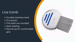 Lice Comb - (Pack of 2) Stainless Steel Professional Lice Combs and Head Lice Treatment to Effectively Get Rid of Hair Lice and Nits, Best Results for Infection and Re-infection in Kids & Adults