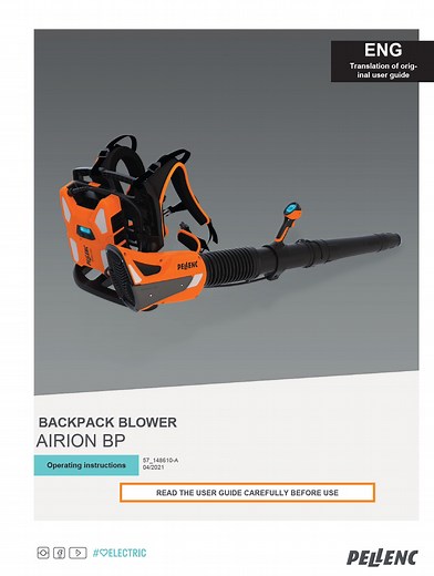 Blower - Airion Backpack - Perfect blend of user comfort and performance