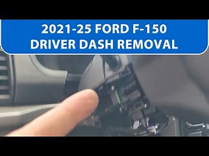 How To Remove 2021-25 Ford F-150 Driver Dash/Dashboard Panel.