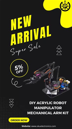 DIY Acrylic Robot Manipulator Mechanical Arm Kit