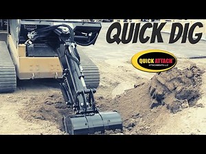Quick Dig Digging Backhoe by Quick Attach in action