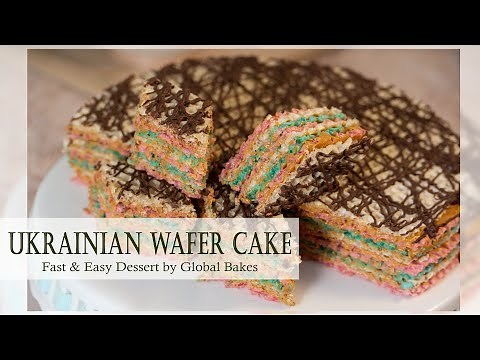 Traditional Ukrainian Wafer Cake | Quick & Easy Dessert