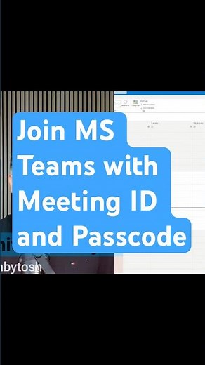 Join MS Team Meeting with ID and Passcode #msteams #teamsmeeting #meeting #microsoft365 #techbytosh