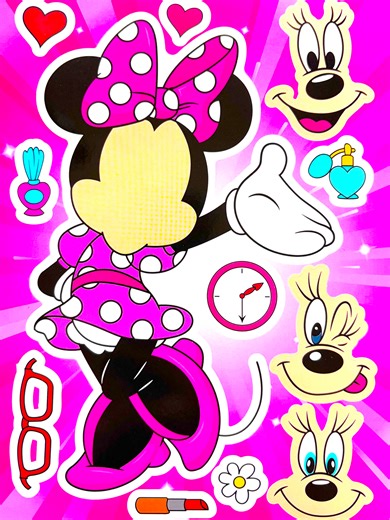 Minnie Mouse Sticker Build: Fun with Disney Stickers!