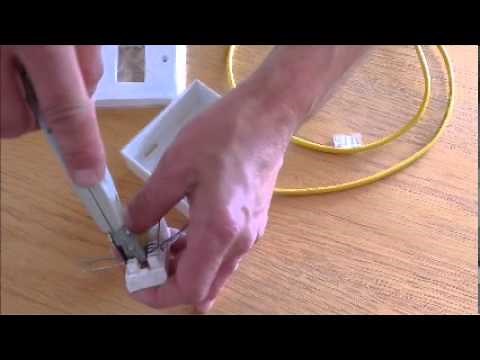 (UK) How to connect a Data Cable to a Cat5 Socket and Cat5 Plug