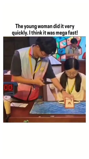 just fun on Instagram: "Instagram shares a 17-second video clip from a youth speedcubing competition where a young woman assembles a Pyraminx puzzle in under 15 seconds, starting from a scrambled state on a blue mat with a 90-second timer. Posted by on December 14, 2025, the caption emphasizes the solve's exceptional speed, sparking 256 replies mostly in Indonesian praising it as "cepet banget" (super fast) and generating 448,000 views. This highlights the rising global interest in speedcubing,