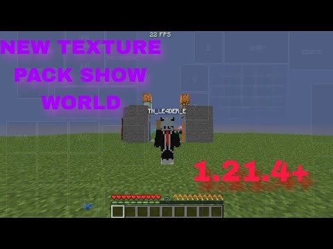NEW TEXTURE PACK SHOW CASE WORLD 1.21.4+.....🗿💤🇮🇳