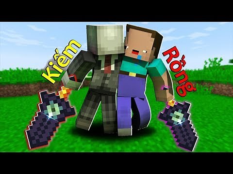 SLENDERMAN VÀ NOOB CHẾ TẠO THÀNH CÔNG KIẾM RỒNG SIÊU KHỔNG LỒ TRONG MINECRAFT