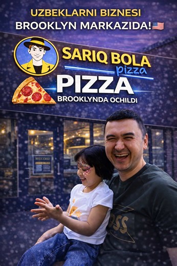 AQShda yurib, o‘zbekona ta’mni sog‘indingizmi? Unda manzil aniq: Sariq Bola Pizza! 🇺🇿✨ Bu yerda nafaqat pitsa, balki Toshkentning bir bo‘lagi bor. Ichkarisi qulay, zamonaviy va katta zali mavjud. Eng asosiysi, har bir luqmasi sizga Vatanni eslatadi 😍 Yo‘lingiz Bruklinga tushsa, albatta mehmon bo‘ling 😉 ➖➖➖➖➖➖➖➖➖ Missing the authentic taste of home in the USA? Then your destination is clear: Sariq Bola Pizza! 🇺🇿✨ Here you don’t just find pizza — you feel a slice of Tashkent. The interior is