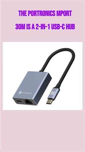 Portronics Mport 30M is a 2-in-1 USB-C hub 5g Internet share #portronics #typec #gigabyte