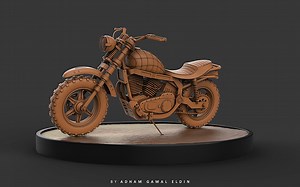 【3d建模】摩托车模型制作，零基础入门案例讲解