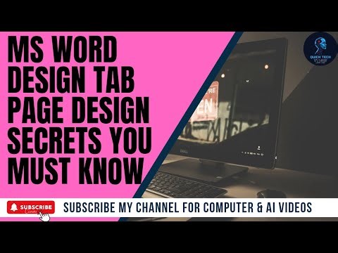 MS Word Design Tab Part 1 😱 | Page Design Secrets You Must Know!