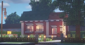 Minecraft : How to build a Pink Terracotta house Minecraft Map