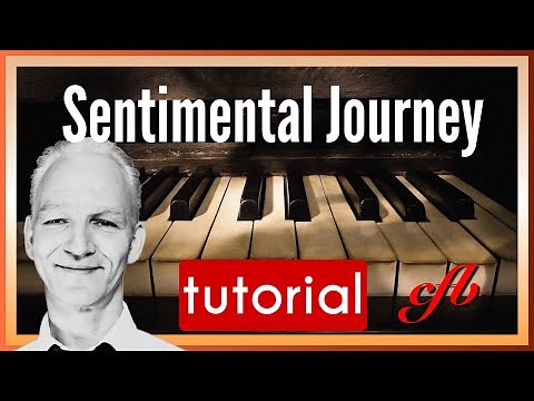 Sentimental Journey piano tutorial, slow Boogie version