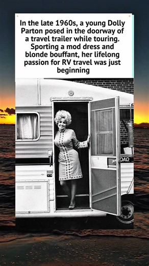 Dolly Parton's Vintage 1960s Camper Portrait 🚐 #Shorts #DollyParton