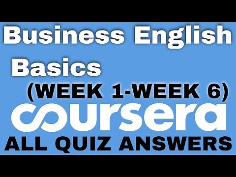 Business English:Basics coursera quiz answers | Business English Basics coursera answers |